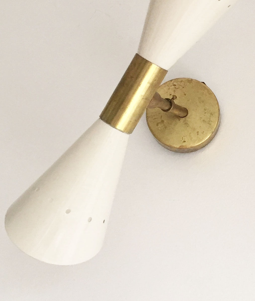 Pair of 1960s wall lamps