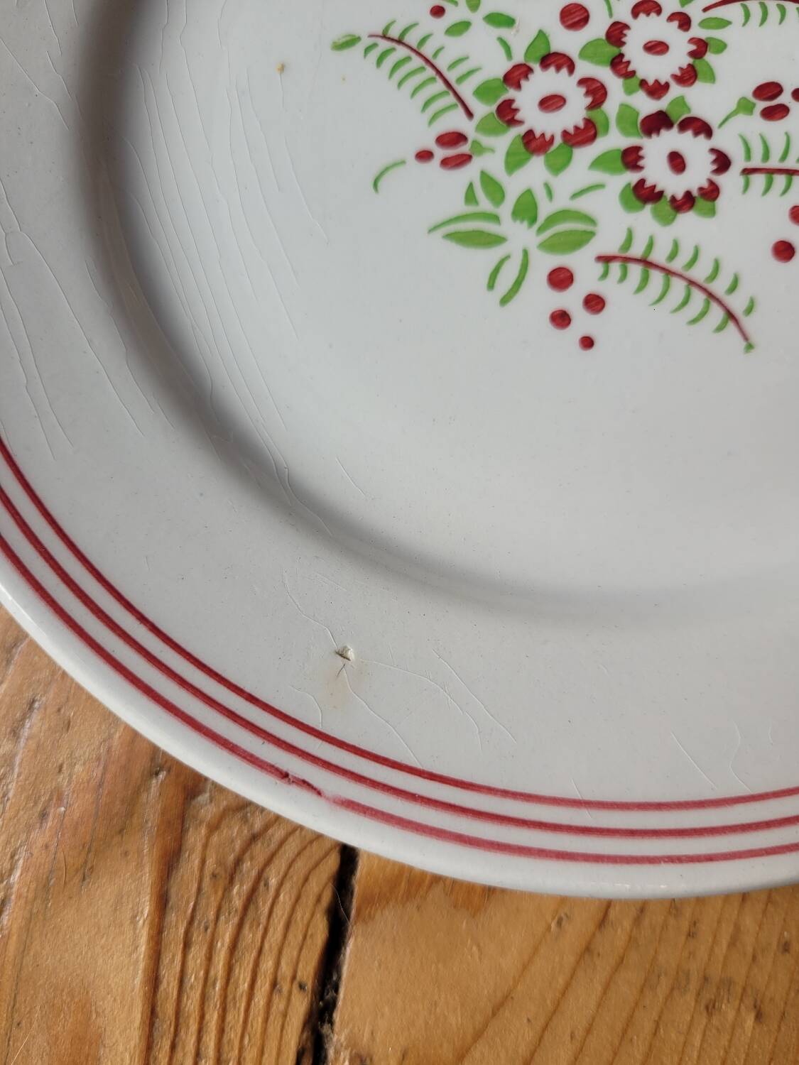 Set of 8 Sologne dessert plates from Lunéville