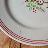 Set of 8 Sologne dessert plates from Lunéville