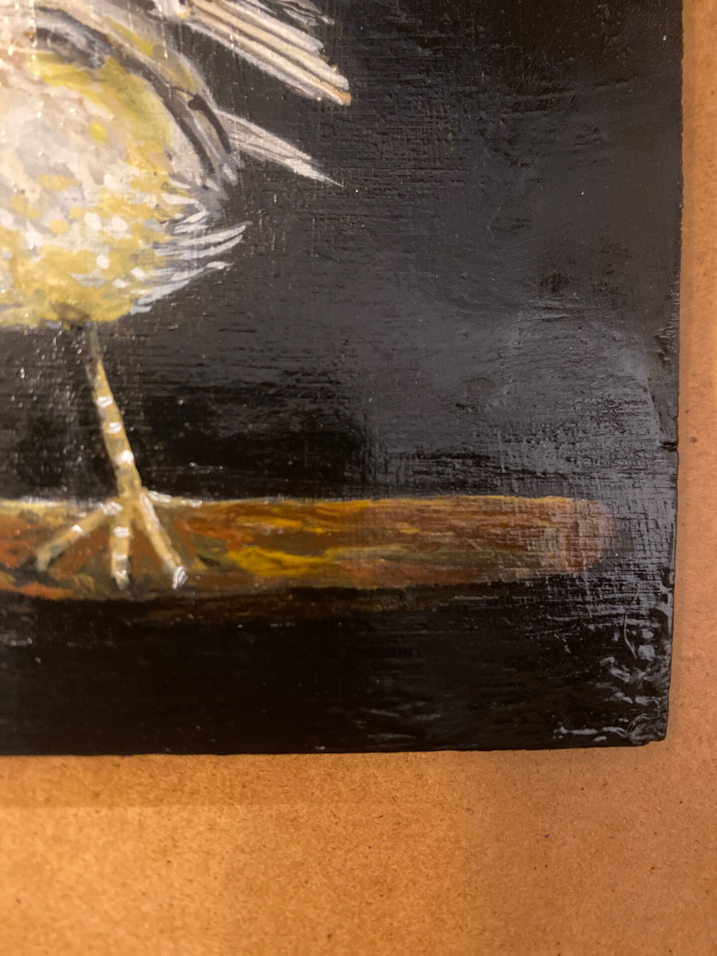 Bird painting - oil
