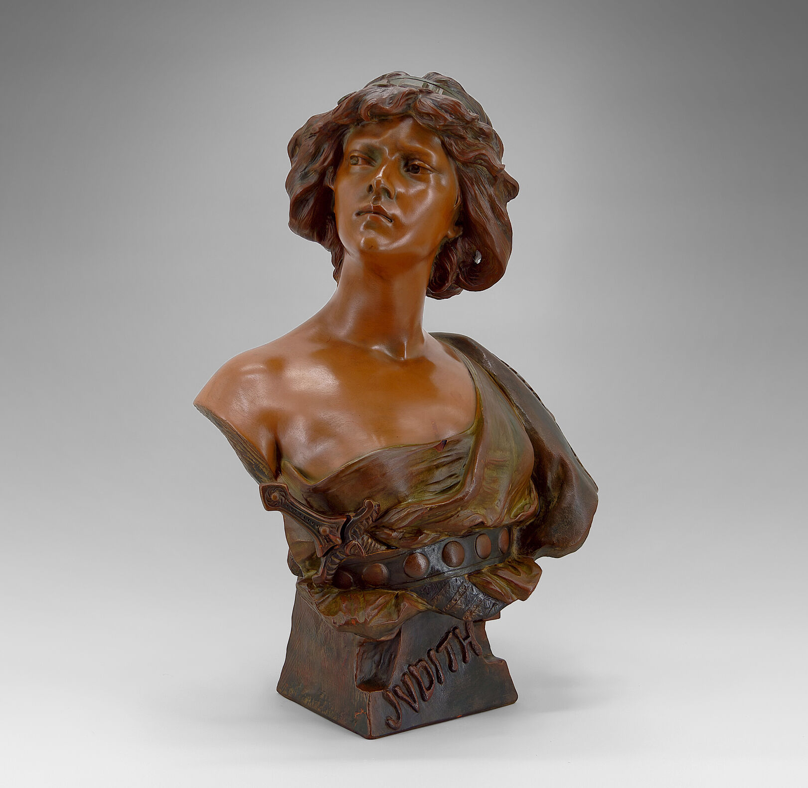Terracotta bust of Judith by Ricardo Aurilli, circa 1900-1910