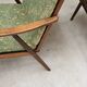 Paire de fauteuils boomerang vert fleur Antonin Suman pour Ton (Thonet)
