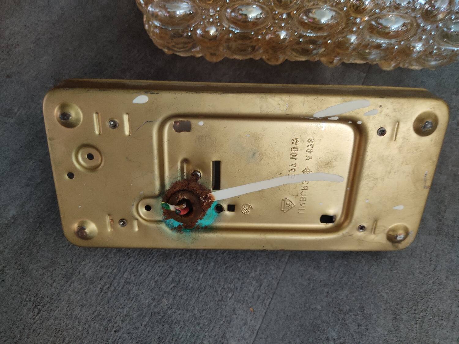 Limburg vintage amber wall light