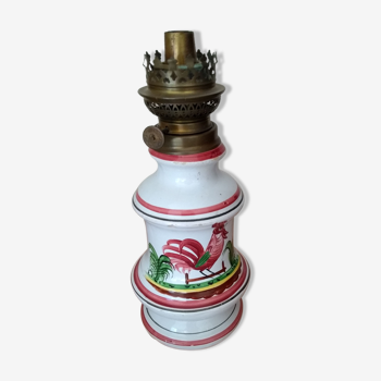 Pied de lampe en faience