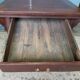 Red lacquered Asian table