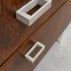 Small vintage rosewood piece of furniture – 60s/70s – metal base.