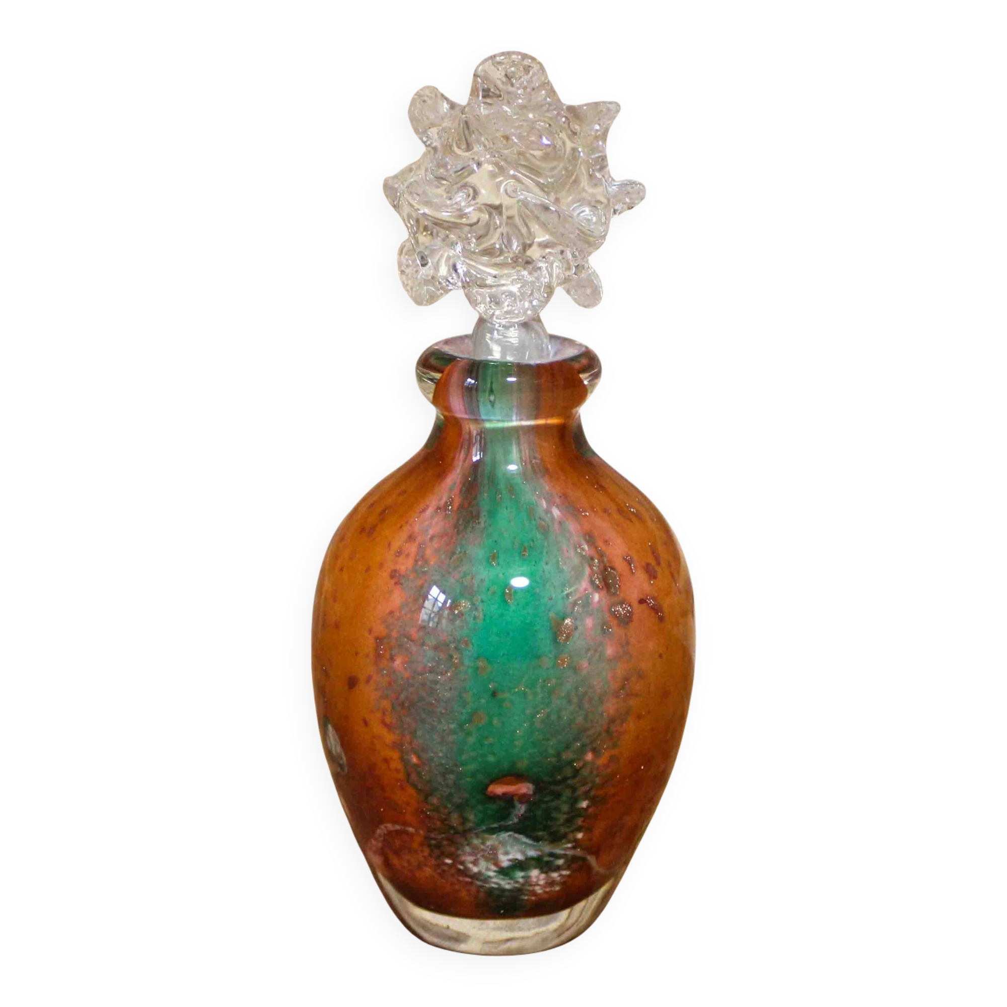 Glass bottle by Jean-Michel Operto in Biot