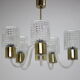 Mid-century glass chandelier,Kamenický Šenov 1970´s.