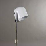 Lampe de table vintage acier aluminium Italie années 1960