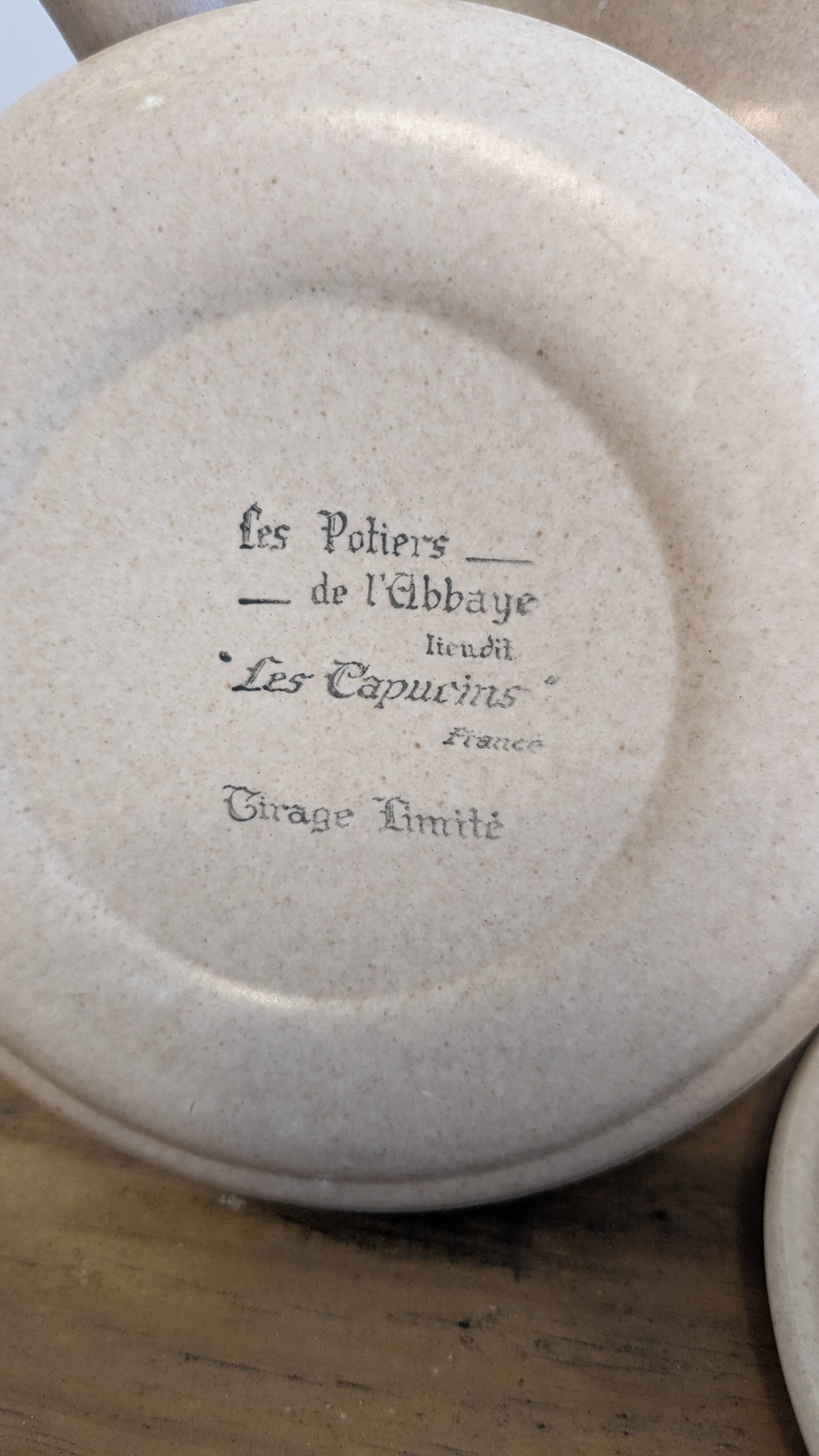Service à café vintage en grès Les Potiers de l’Abbaye – 12 personnes