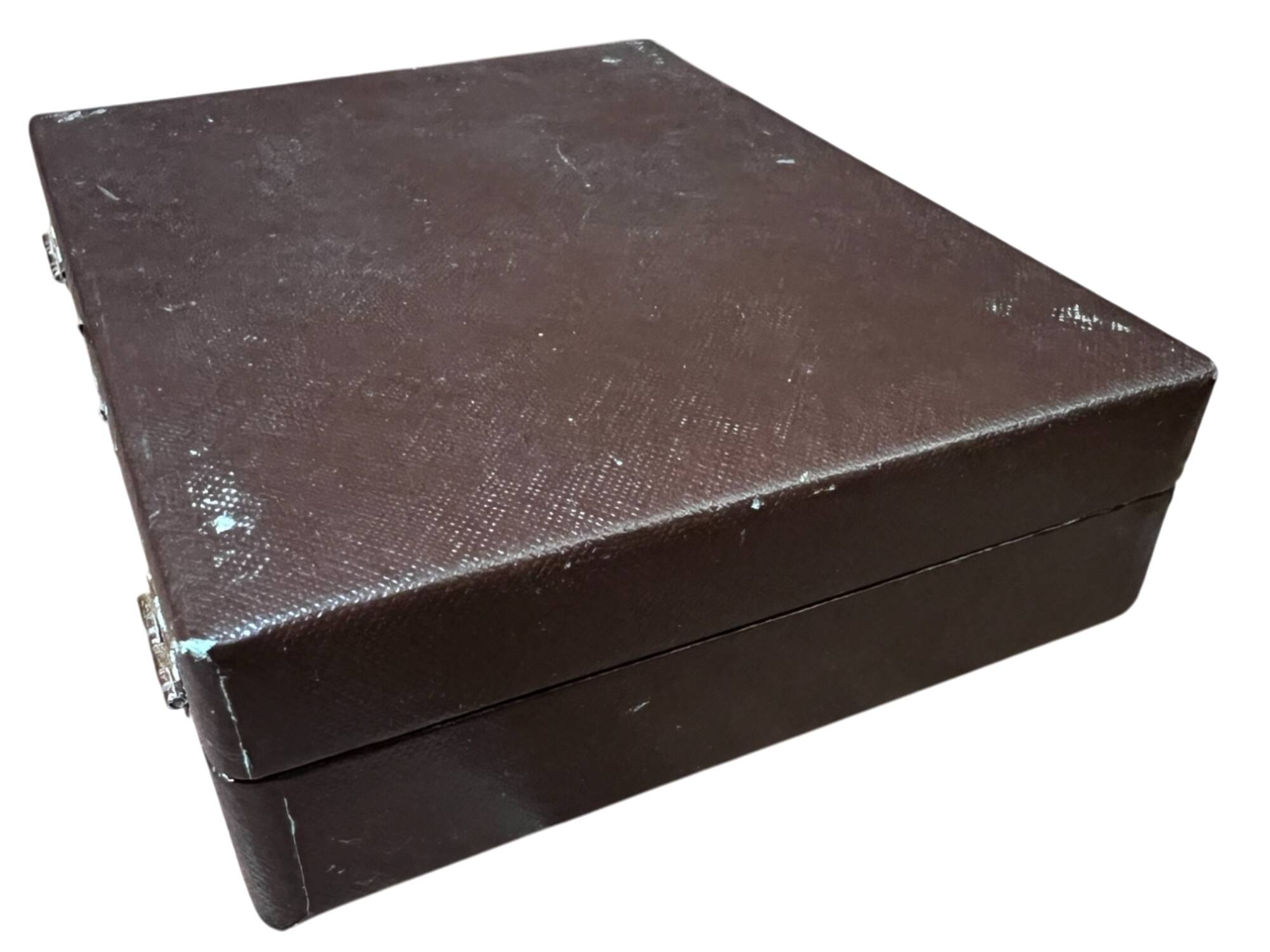 Set of 12 silver-plated metal cake forks from the Nicolet Orléans brand