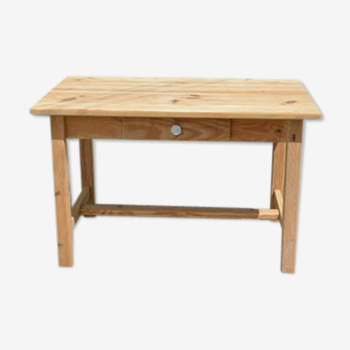 Table de ferme en bois naturel