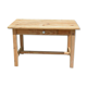 Natural wood farm table