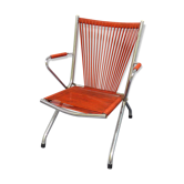 Fauteuil pliant scoubidou années 60