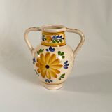Vase amphora ceramic decoration flowers