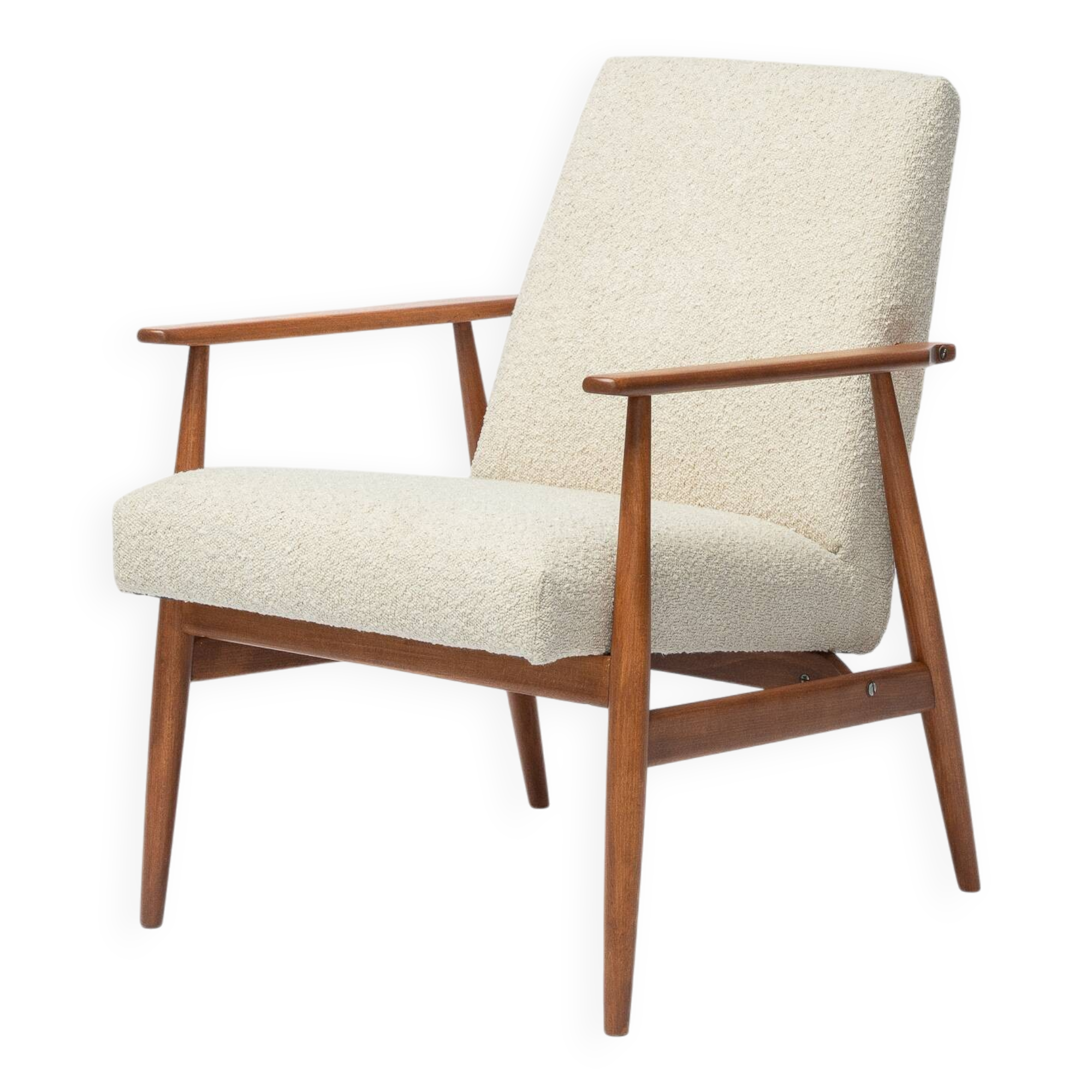 Fauteuil Lisek Mid-Century – Original vintage des années 1960 restauré par Henryk Lis