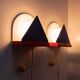 Set de lampes murales Stoja multicolores de style Memphis en métal peint par IKEA x Sottsass, années 1980.