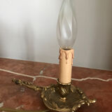 Lampe de table , bougeoir électrifié