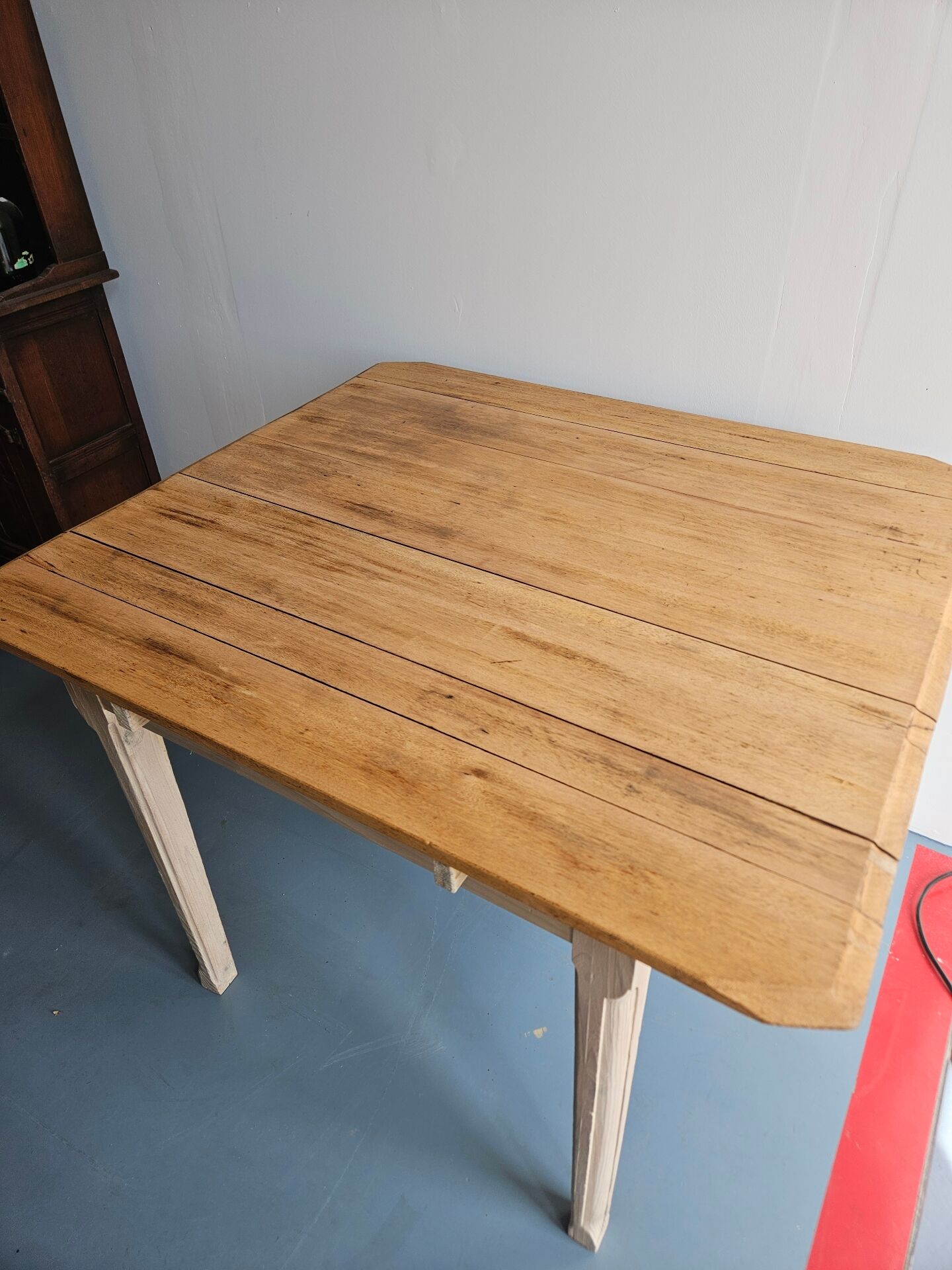 Restored wooden table