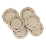 Set de 6 assiettes à dessert en faïence