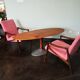Czech vintage coffee table, wood and metal
