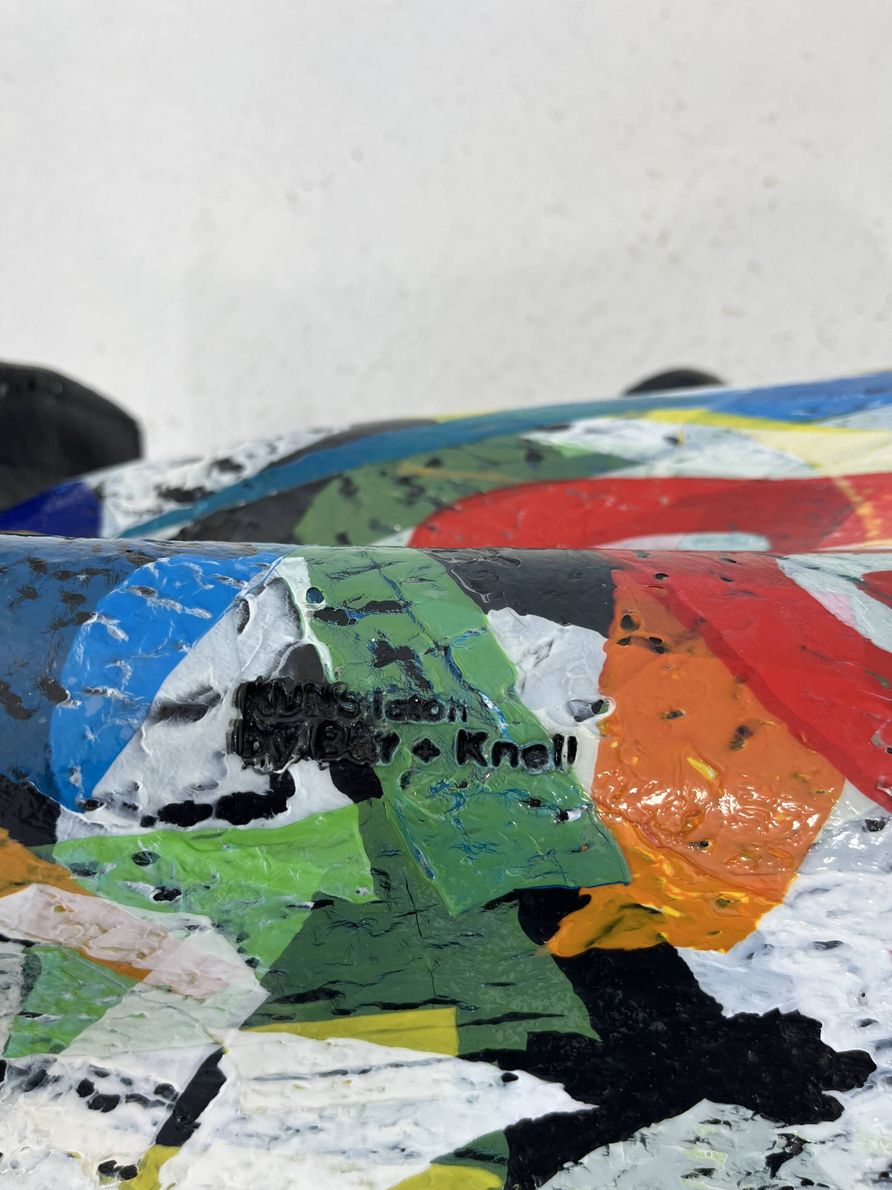 Tabouret en plastique recyclé de Bar & Knell, 1990