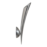 Applique vintage moderniste, métal chromé, France, 1970