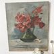 Peinture ancienne bouquet de coquelicots , toile sur chassis fleurs