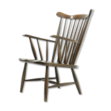 Scandinavian spindle back armchair 1960s