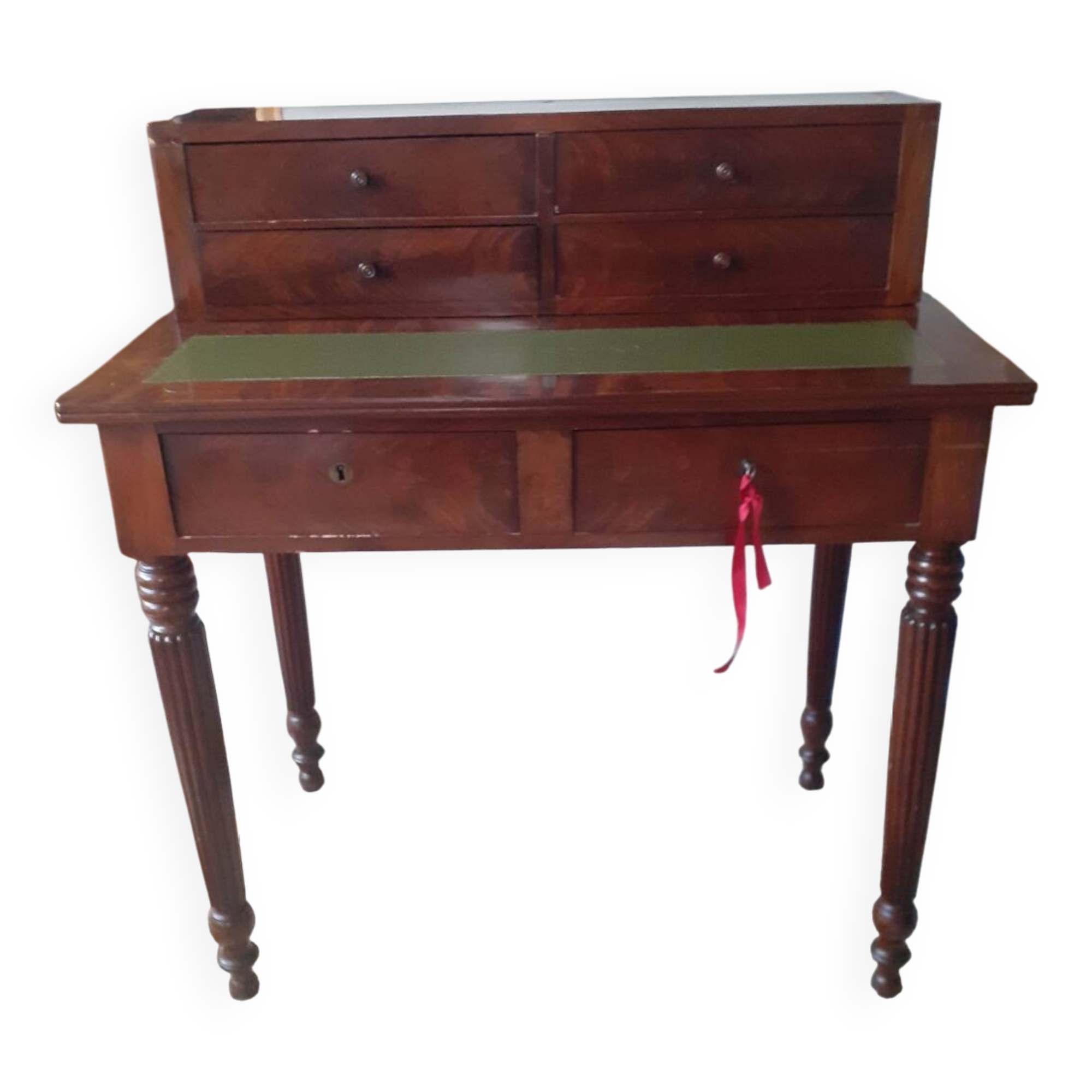 Louis Philippe style mahogany stepped desk