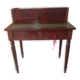 Louis Philippe style mahogany stepped desk