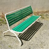 Bench wood and folding metal vintage year 60