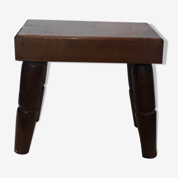 Vintage solid wood stool