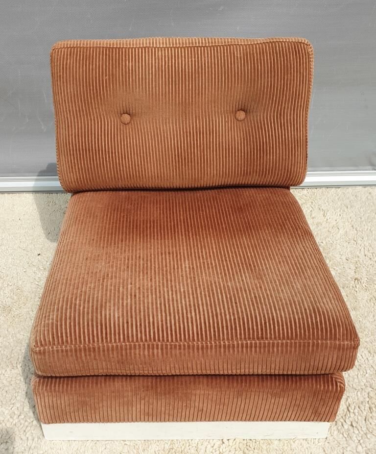 Lounge armchair 1970 corduroy "Pierre Richard"