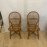 Bamboo chairs & rattan circa 60s/70s