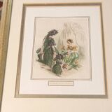 JJ Grandville Animated Flower Frame - Scabious and Marigold