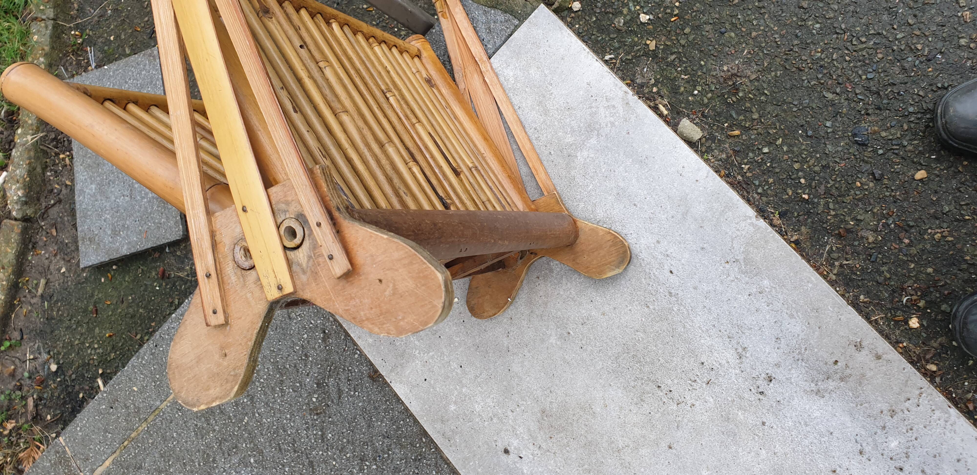 Rattan magazine rack