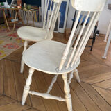 Paire de chaises en bois