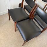Lot de 4 chaises vintage scandinaves