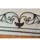 Wrought iron headboard