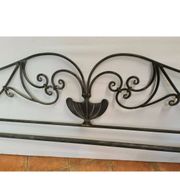 Wrought iron headboard