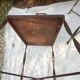 Set de 4 chaises en métal décor de poisson