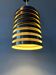 Vintage blue Danish mid-century pendant light