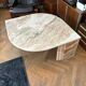 Water droplet marble coffee table design from the 70s.
