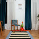 Handmade red symmetry tufted wool rug 120 x 180 cm