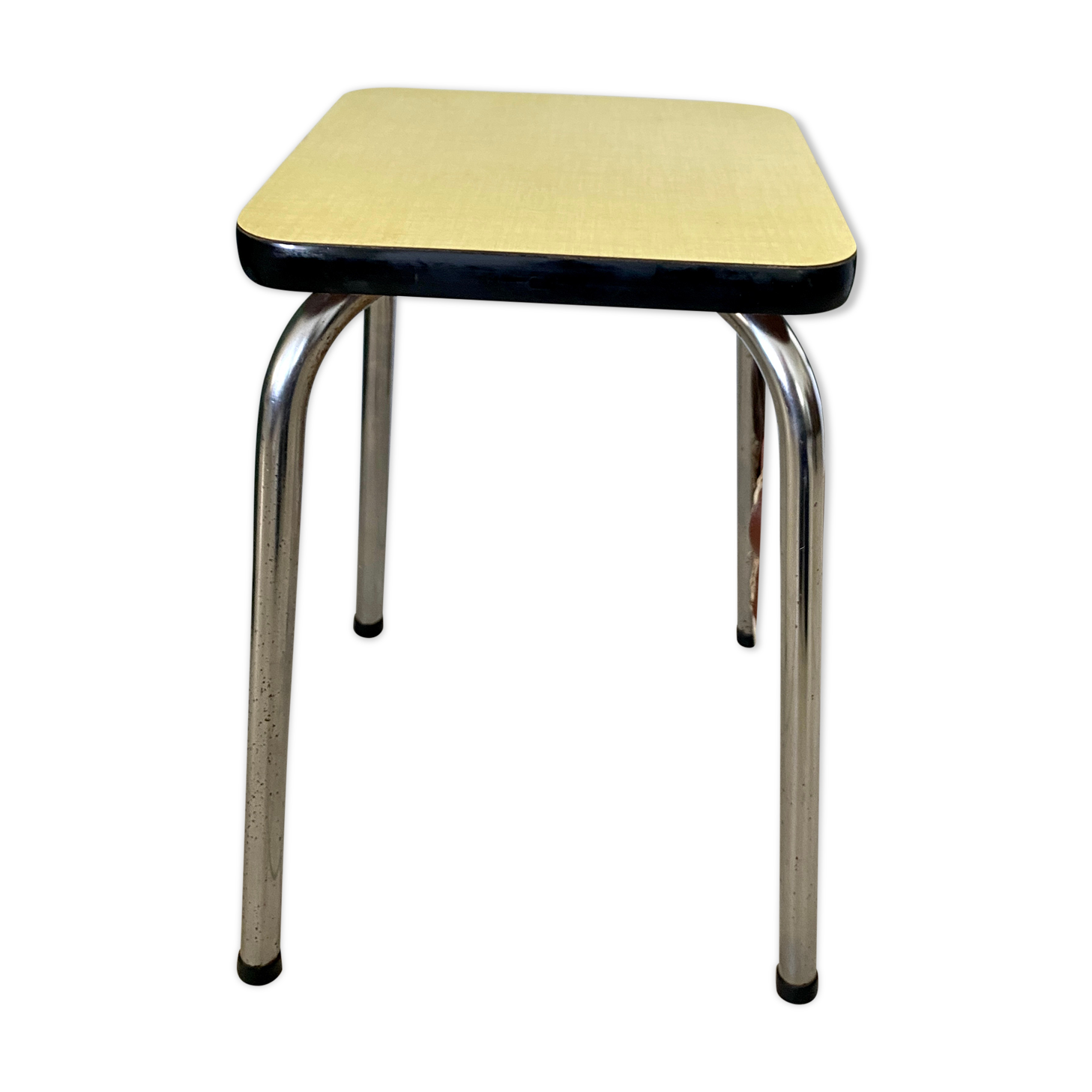 Yellow formica stool