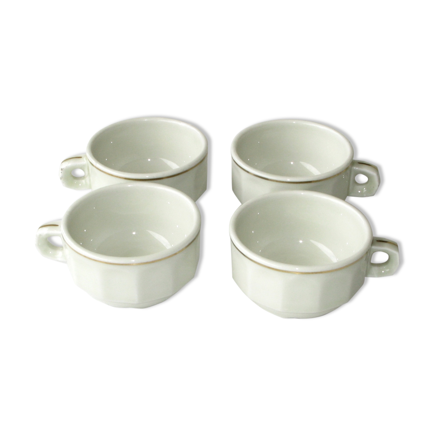 2 tasses Et Sous Tasses À Café, Expresso Pillivuyt Bistrot - Vendu
