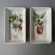 2 small Villeroy & Boch dishes, naturalist decor
