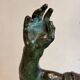 King Lear, green patinated bronze, Victor Rousseau (1865-1954) around 1905