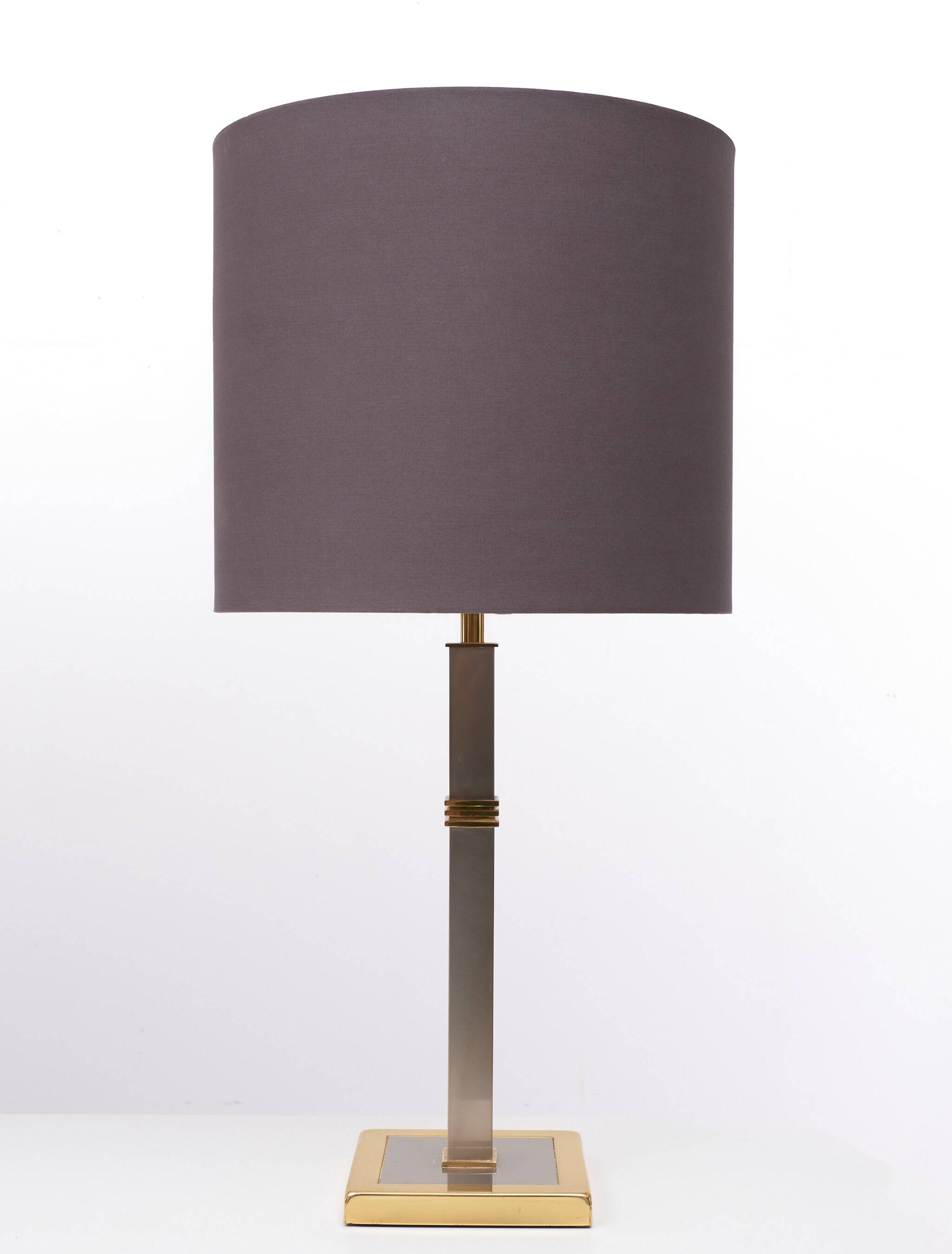 Belgo Chrome table lamps 1970s Belgium
